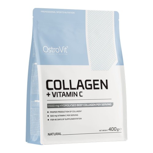 OstroVit Kolagen Witamina C 400 g naturalny